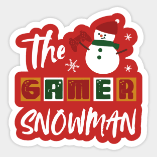 The Snowman Gamer Sticker